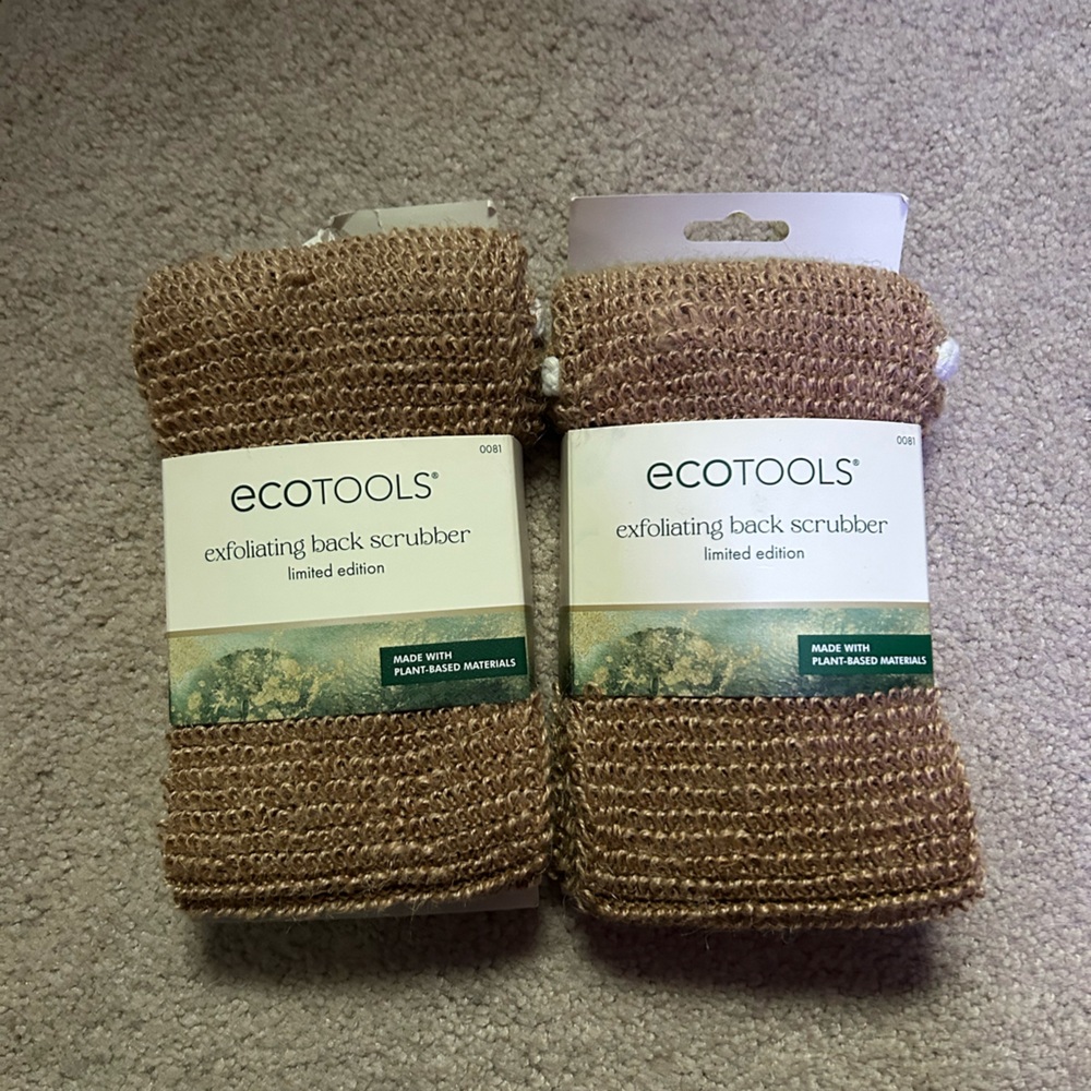 ecotools Tan Exfoliating Back Scrubbers - Pack of 2